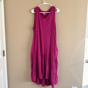 Sleeveless Magenta Dress